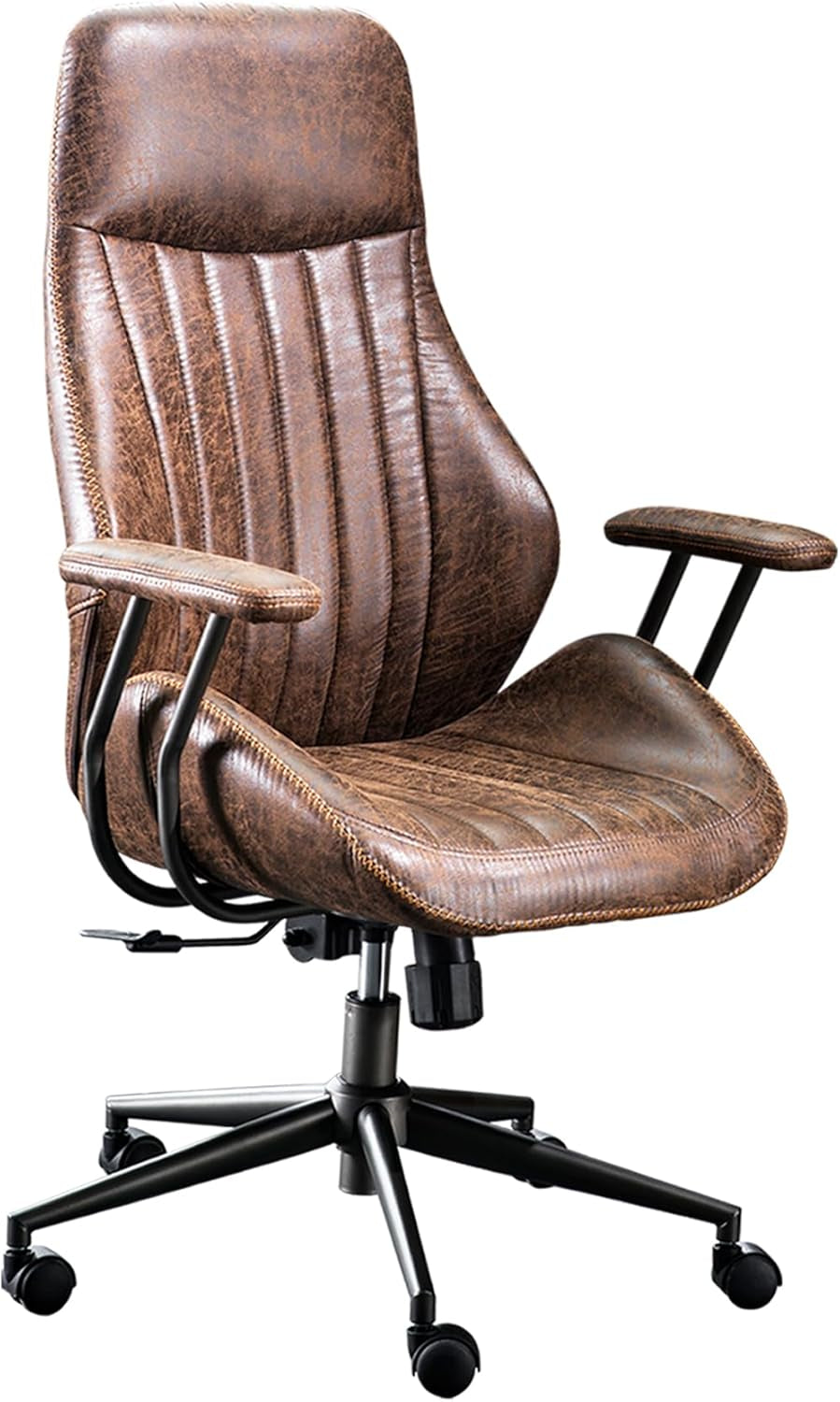 Ergonomic Office Chair,Modern Computer Desk Chair,High Back Suede