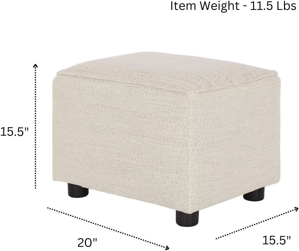 Thunder Upholstered Ottoman for Nursing Moms