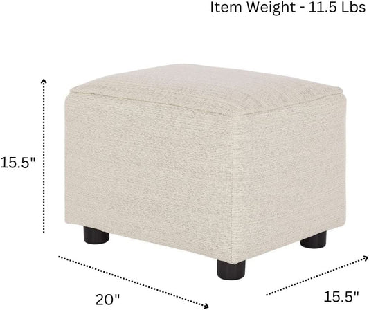 Thunder Upholstered Ottoman for Nursing Moms