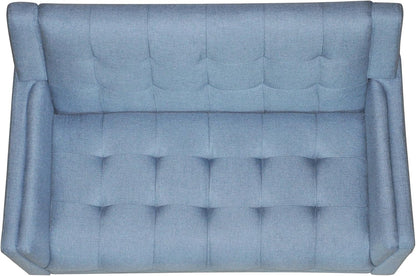 Blue Mid-Century Modern Loveseat Stylish and Comfortable