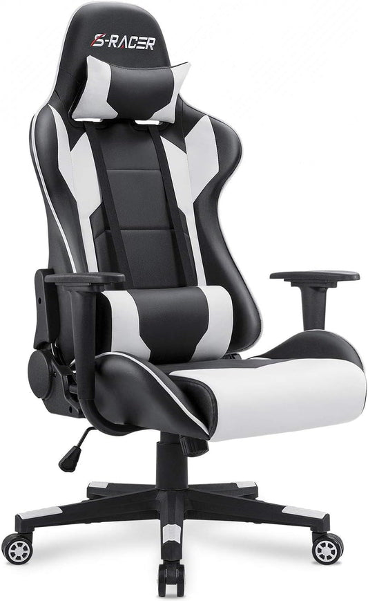 Gaming Chair, Office Chair High Back Computer Chair Leather Desk Chair