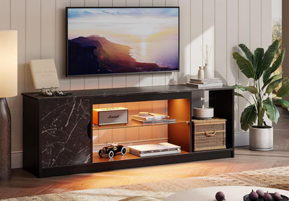 LED Gaming TV Stand for PS5/Xbox, 65 Inch