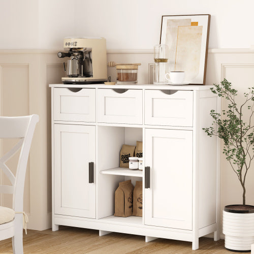 Storage Cabinets,Wooden Floor Cabinet,with Drawers And Shelves Storage