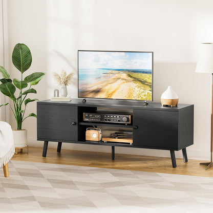 TV Stand for 55-60 Inch TV, Entertainment Center Console Table with