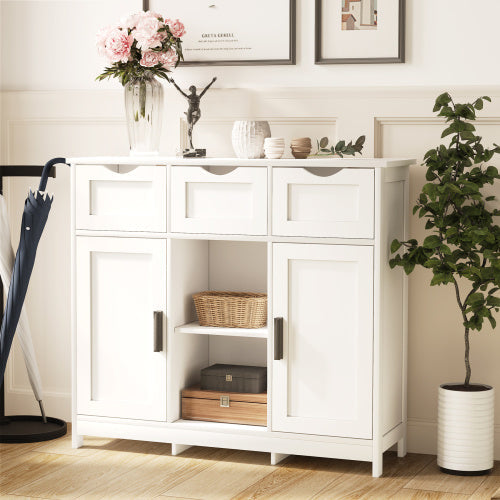 Storage Cabinets,Wooden Floor Cabinet,with Drawers And Shelves Storage