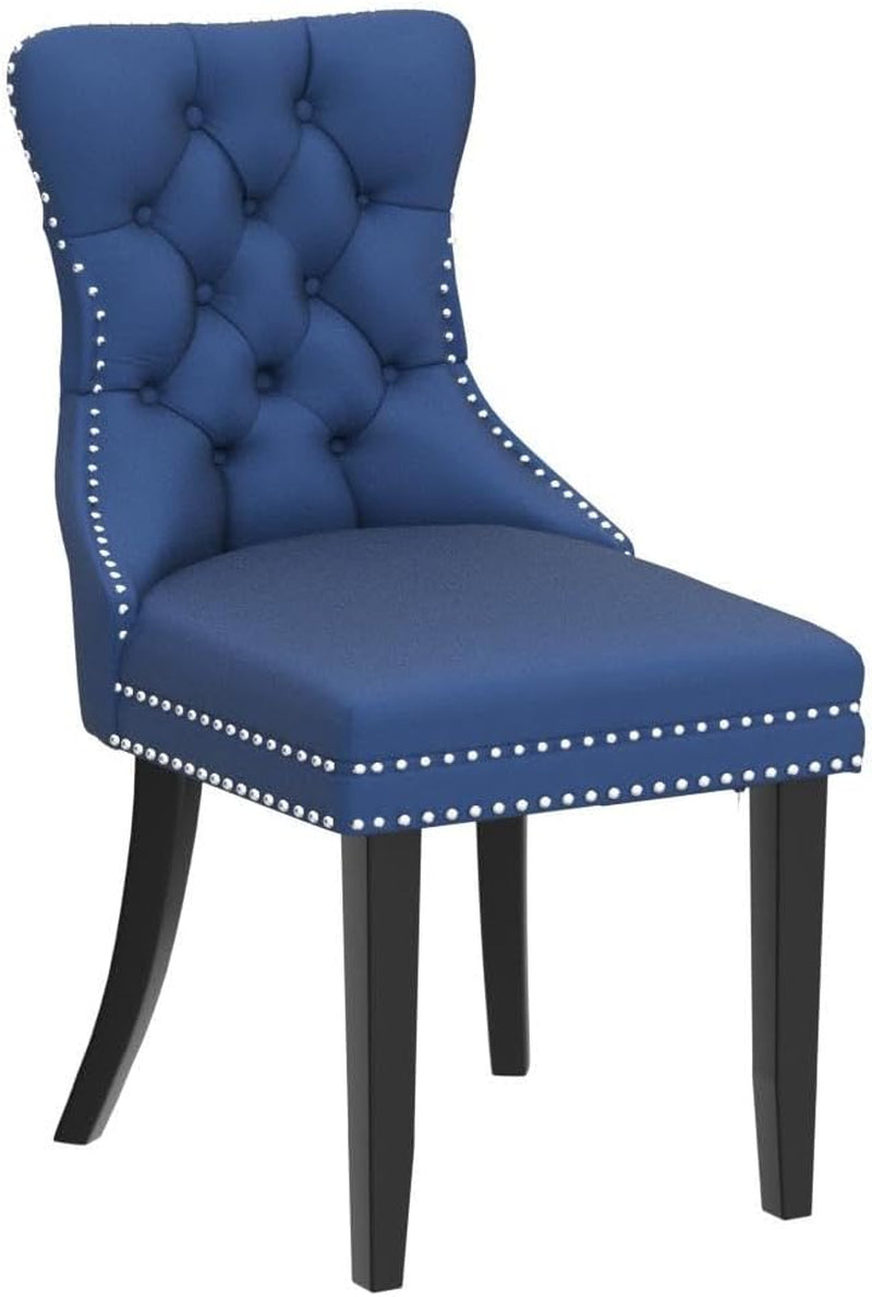Tufted Dining Chairs Set of 4, Velvet Upholstered Dining Chairs with