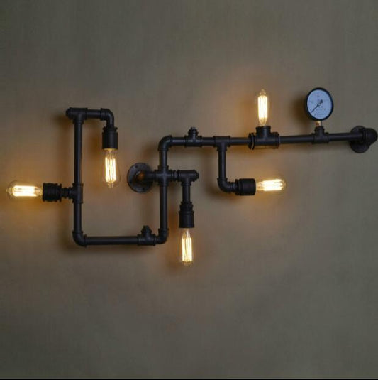 Customized Metal Tube Wall Light Art