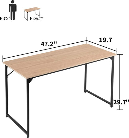 Computer Desk,47.2 Inches Home Office Desk Writing Study Table Modern