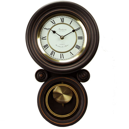 Bedford Clock Collection 16.5 Inch Contemporary Round Wall Clock with