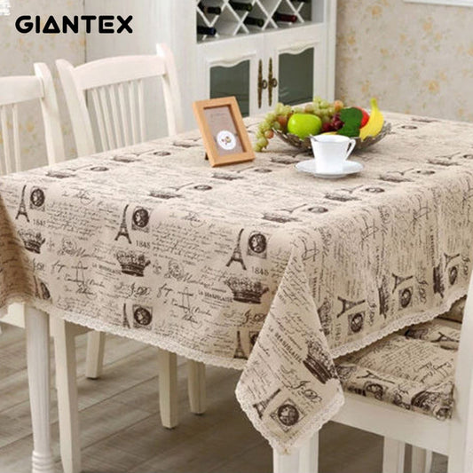 Crown Pattern Decorative Table Cloth