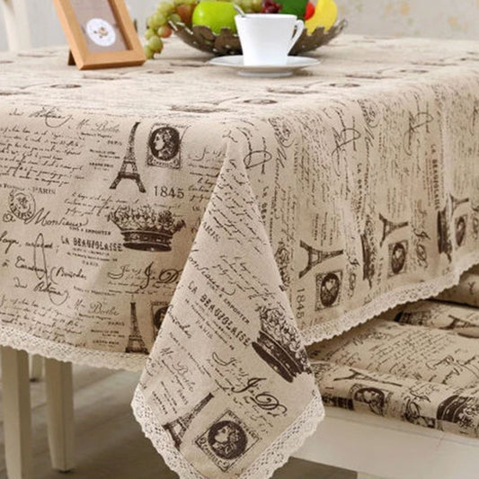 Crown Pattern Decorative Table Cloth