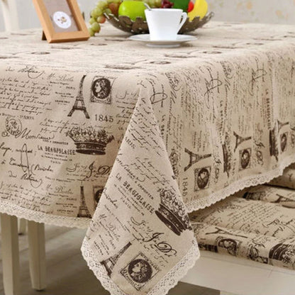 Crown Pattern Decorative Table Cloth