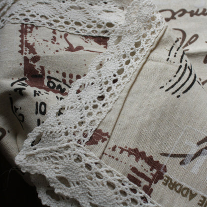 Tower Print Decorative Table Cloth Cotton