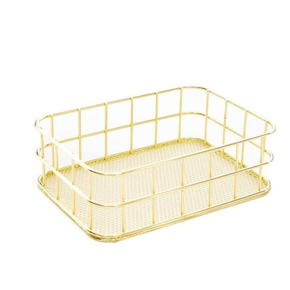Wrought Iron Kitchen Seasoning Storage Basket