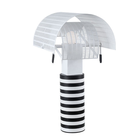 Elegant Monochrome Stripes Contemporary Artistic Table Lamp Modern