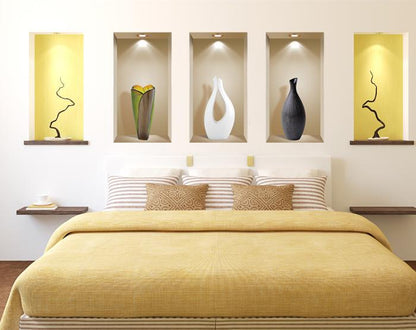3D Niche Wall Art Decals - Set Of 3 | Easy To Apply, Stunning
