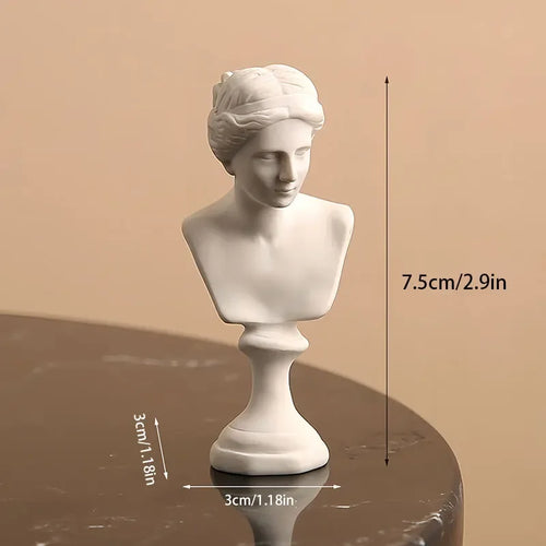 Apollo Bust Greek and Roman Mythology God of Sunlight Resin Head Bust