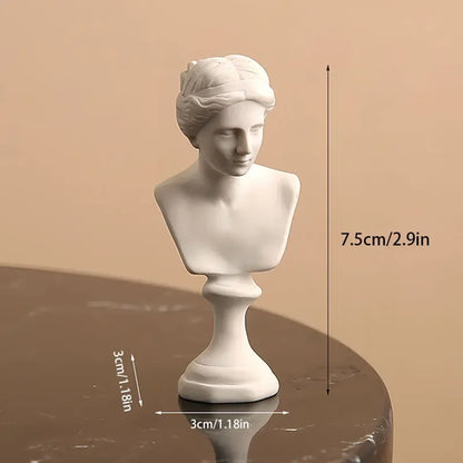 Apollo Bust Greek and Roman Mythology God of Sunlight Resin Head Bust