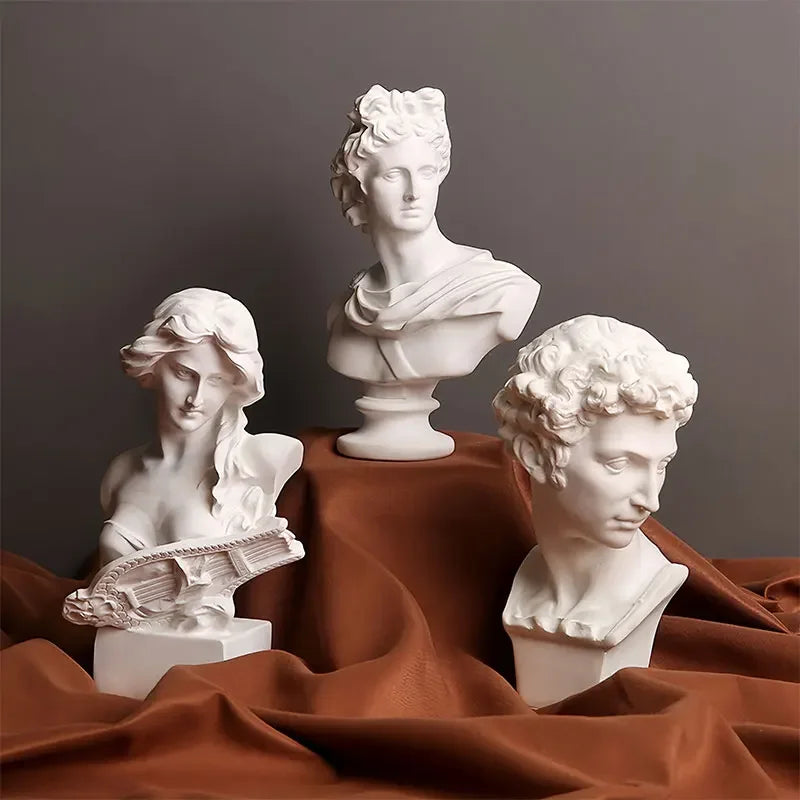 Apollo Bust Greek and Roman Mythology God of Sunlight Resin Head Bust