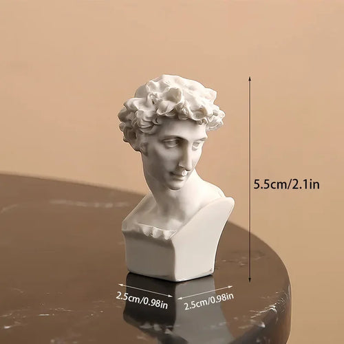 Apollo Bust Greek and Roman Mythology God of Sunlight Resin Head Bust
