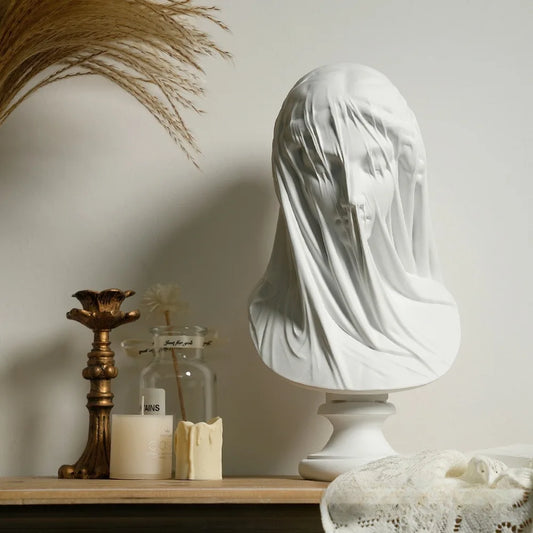 Veiled Lady Bust Greek Goddess Statue Classic Roman Mythology Gifts