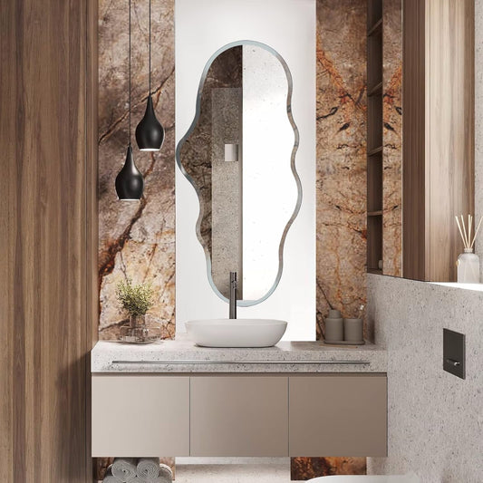 47X23 Inch Full Length Wall Mounted Mirror for Bedroom, Bathroom, and