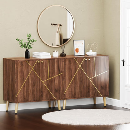 Storage Cabinet, Free Standing Buffet Cabinet, Morden Sideboard and