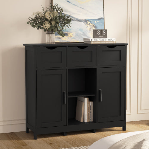 Storage Cabinets,Wooden Floor Cabinet,with Drawers And Shelves Storage