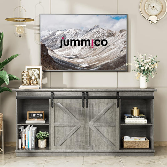 TV Stand for 65 Inch TV, Entertainment Center with Storage Cabinets