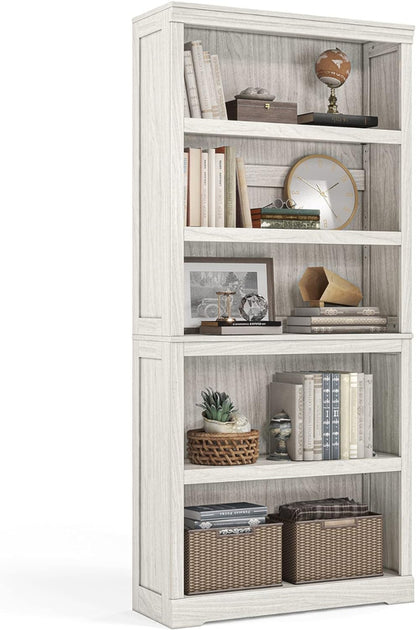 5-Shelf Bookcase, Bookshelves Floor Standing Display Storage Shelves