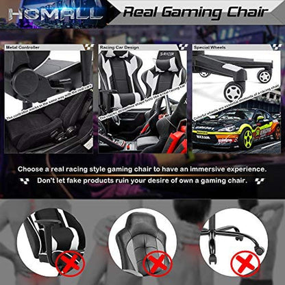 Gaming Chair, Office Chair High Back Computer Chair Leather Desk Chair