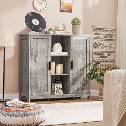 Storage Cabinet with 2 Doors and 4 Adjustable Shelves, Buffet Cabinet