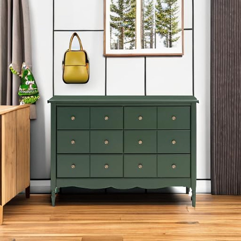 Liberty 6-Drawer Assembled Dresser in Forest Green | 2 Sets of Knobs
