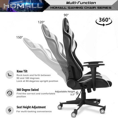 Gaming Chair, Office Chair High Back Computer Chair Leather Desk Chair