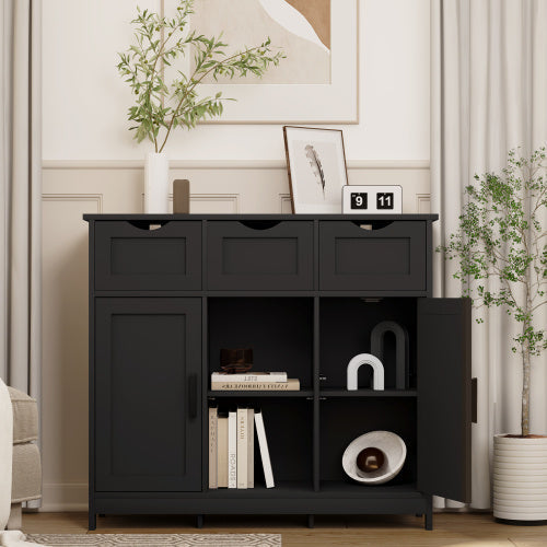 Storage Cabinets,Wooden Floor Cabinet,with Drawers And Shelves Storage