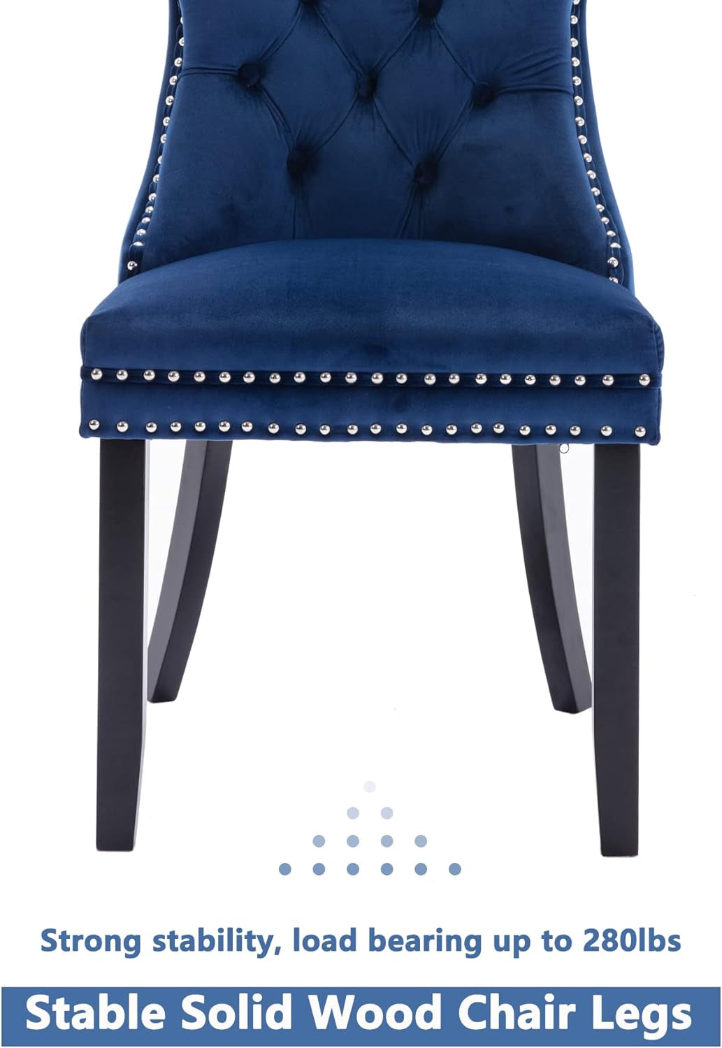 Tufted Dining Chairs Set of 4, Velvet Upholstered Dining Chairs with