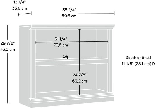 2 Tier Book Shelf Wooden Bookcase Multipurpose Bookshelf for Home