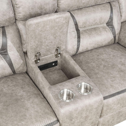 Taupe Recliner Loveseat - Greer rana