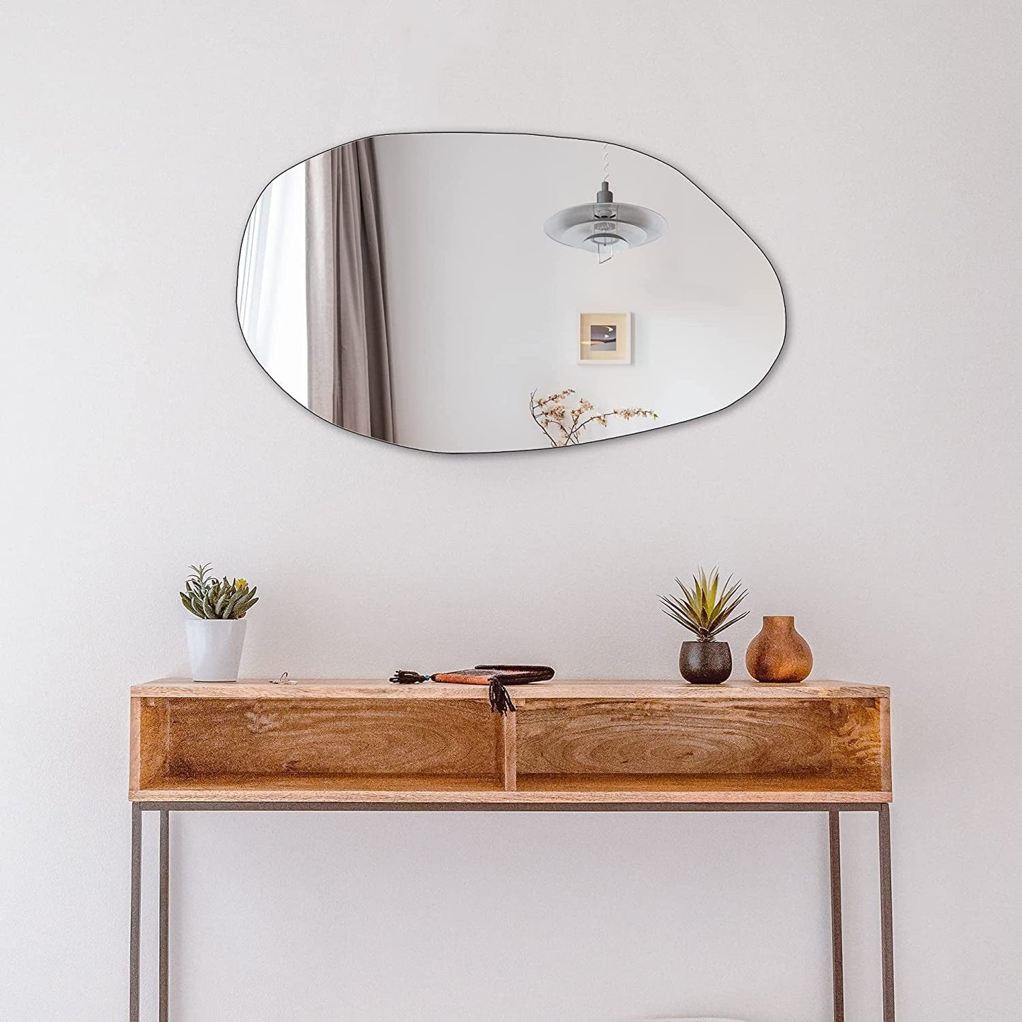 Irregular Wall Mirror Asymmetrical Bathroom Mirror Frameless Mirror