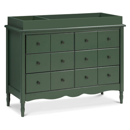 Liberty 6-Drawer Assembled Dresser in Forest Green | 2 Sets of Knobs