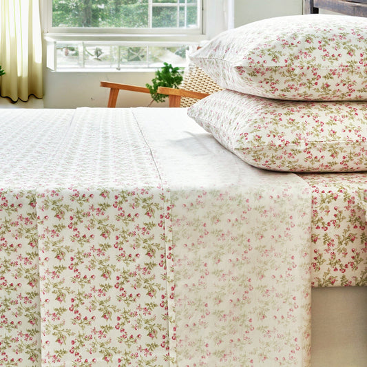 DaDa Bedding Collection Romantic Coquette Sheet Set - 100% Cotton [