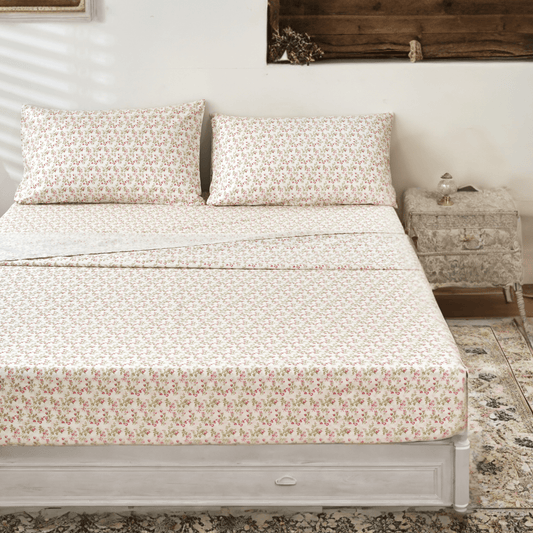 DaDa Bedding Collection Romantic Coquette Sheet Set - 100% Cotton [