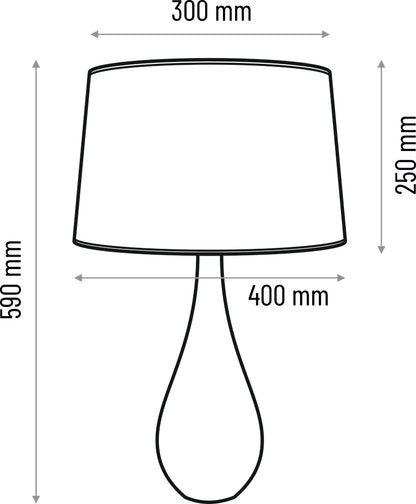 Table lamp Vase - grey