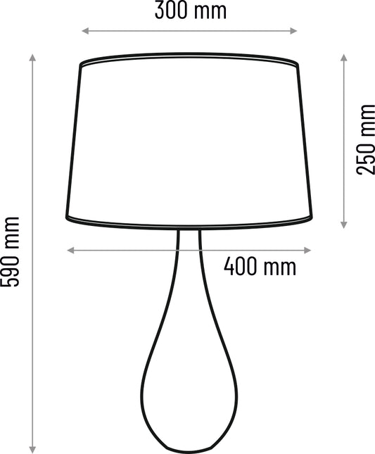 Table lamp Vase - grey
