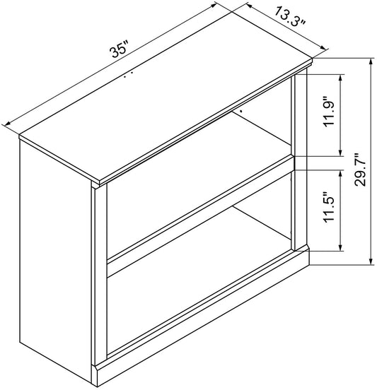 Cherry Wood Bookcase with Adjustable Shelves