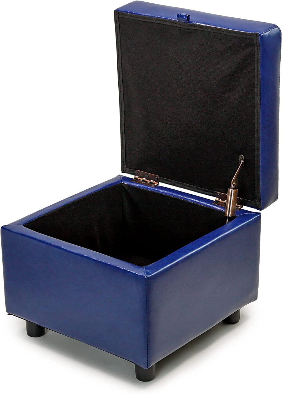 Luxury Leather Storage Ottoman Foot Rest Cube