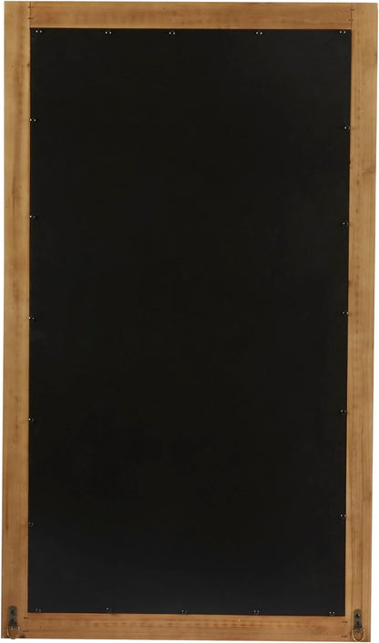 Handcrafted Wooden Beaded Wall Mirror, 28 X 1 X 48, Elegant White