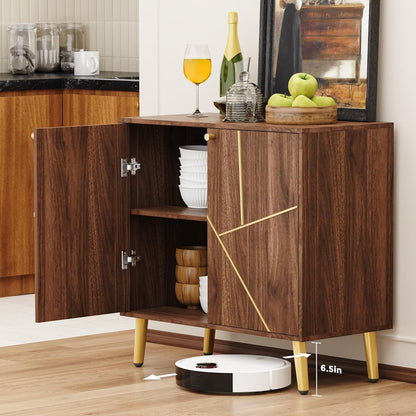 Storage Cabinet with Doors, Modern Sideboard Accent Cabinet, Buffet