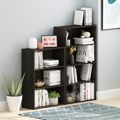 Pasir 4-Tier Bookcase / Bookshelf / Storage Shelves, Espresso