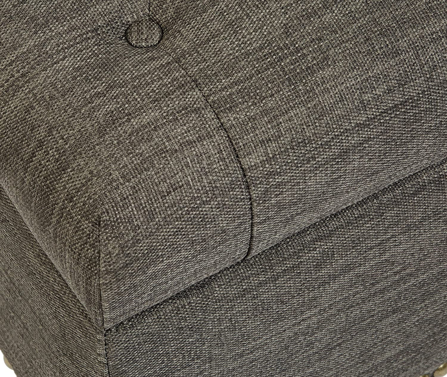 Modern Gray Ottoman with Storage Space